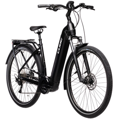 Bicicleta de viaje eléctrica CUBE TOURING HYBRID PRO 500 WAVE Negro 2021 0